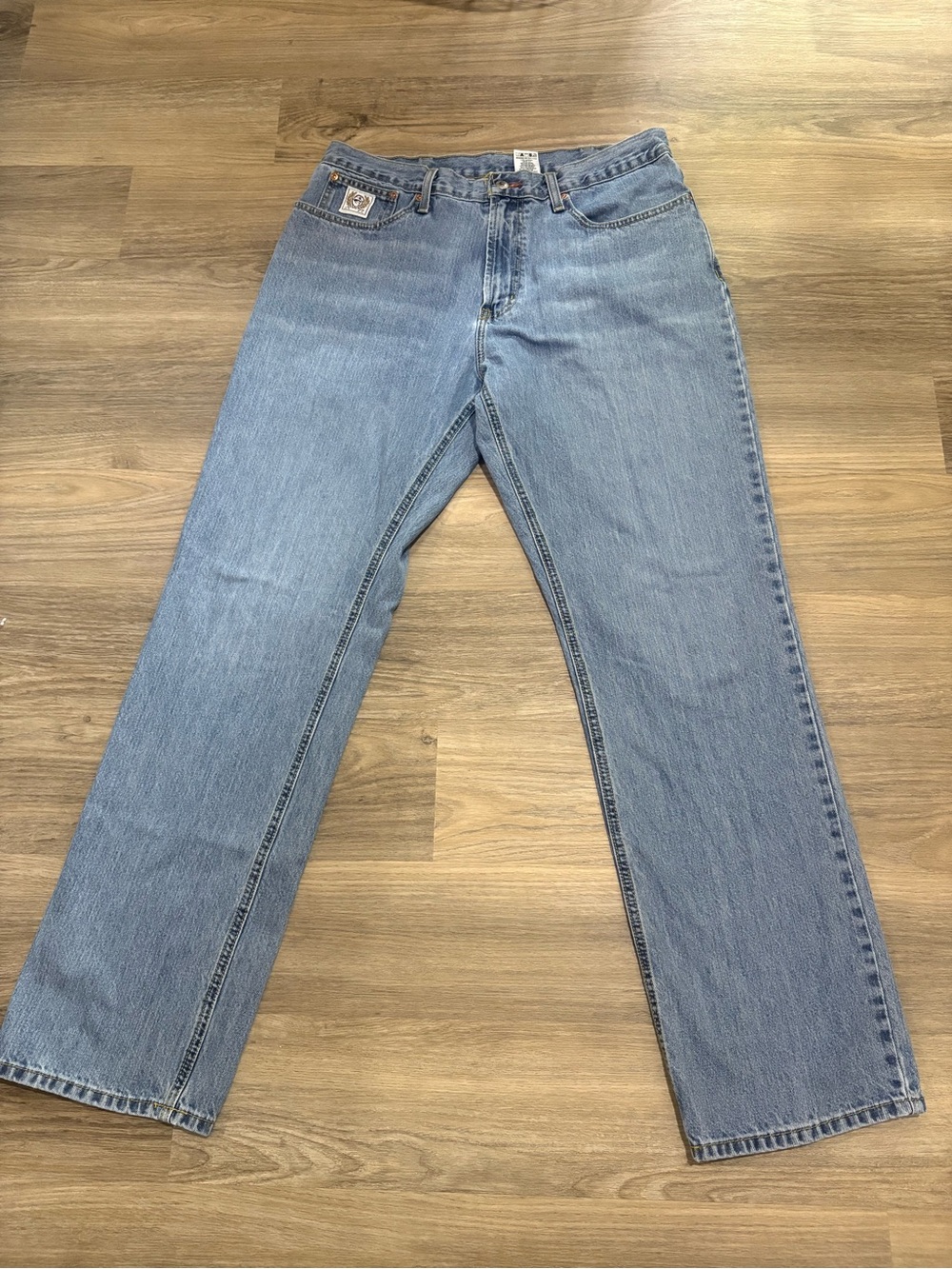 Cinch Men's Light Blue Straight Jeans